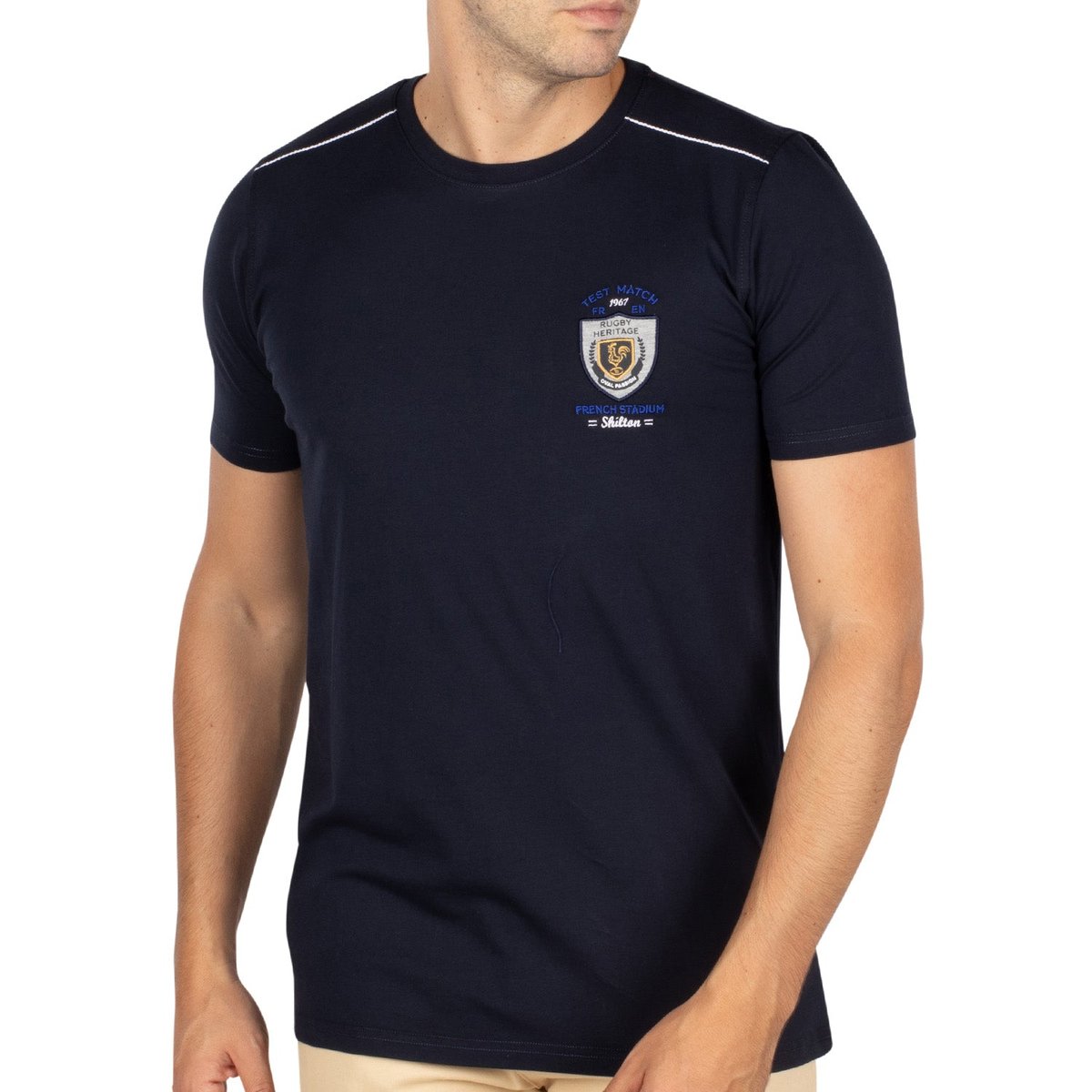 T-shirt french RUGBY navy, SHILTON