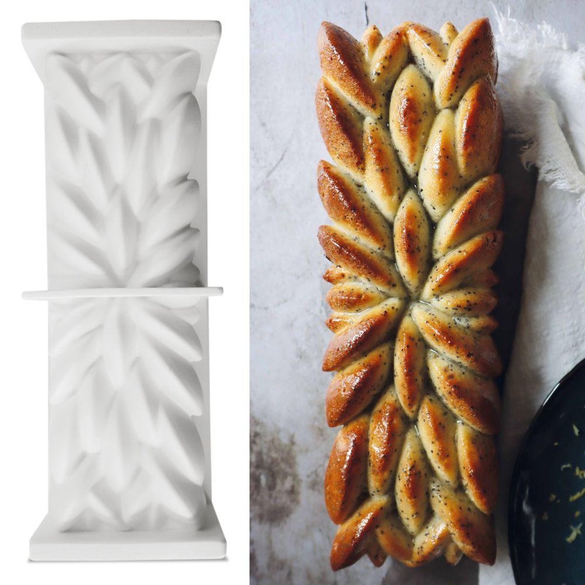Moule Silicone Bûche 3D Instant blanc, SCRAPCOOKING