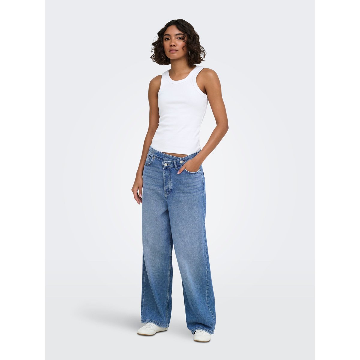 Jean À Jambe Large medium blue denim, ONLY