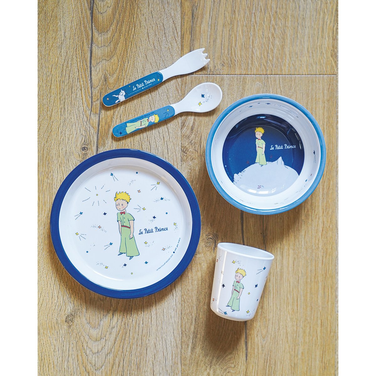 Coffret cadeau 5 pièces LE PETIT PRINCE blanc, PETIT JOUR