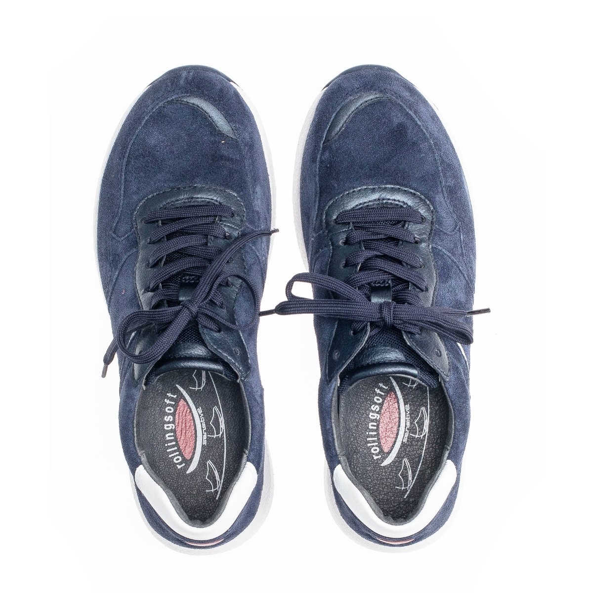 Baskets en velours bleu velours, GABOR