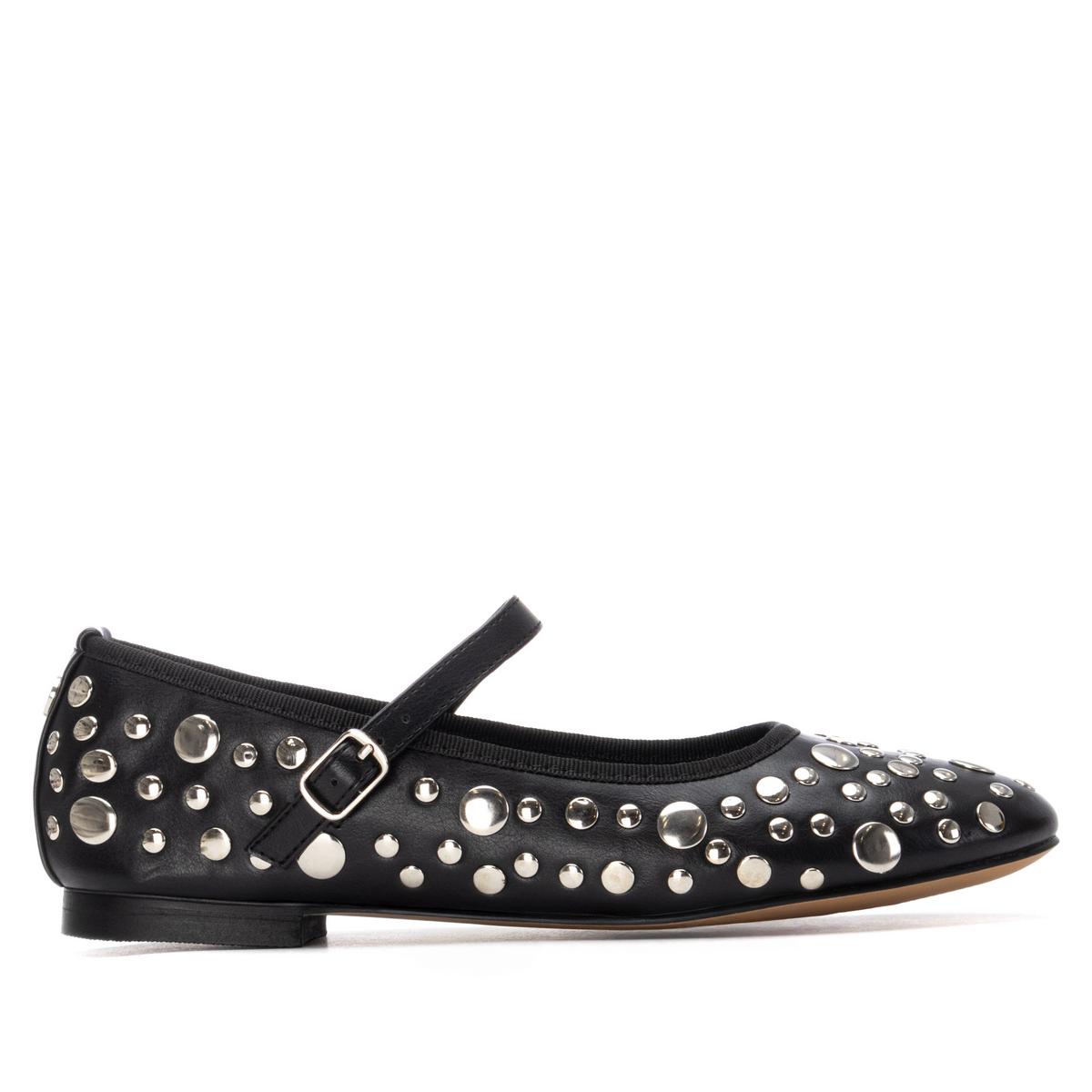 Chaussure Ballerine Plaine Décontractée Boucle noir, XTI