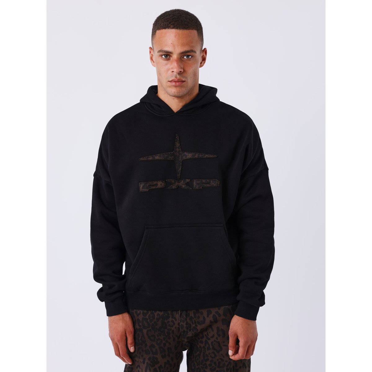 Sweat à capuche Léopard noir, PROJECT X