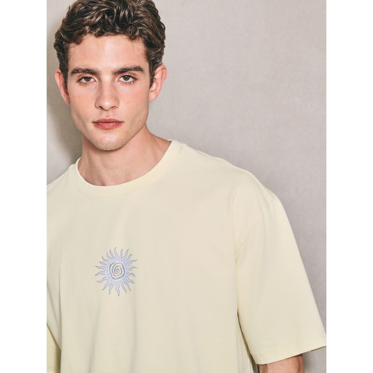 T-shirt graphique edit jaune, NEXT