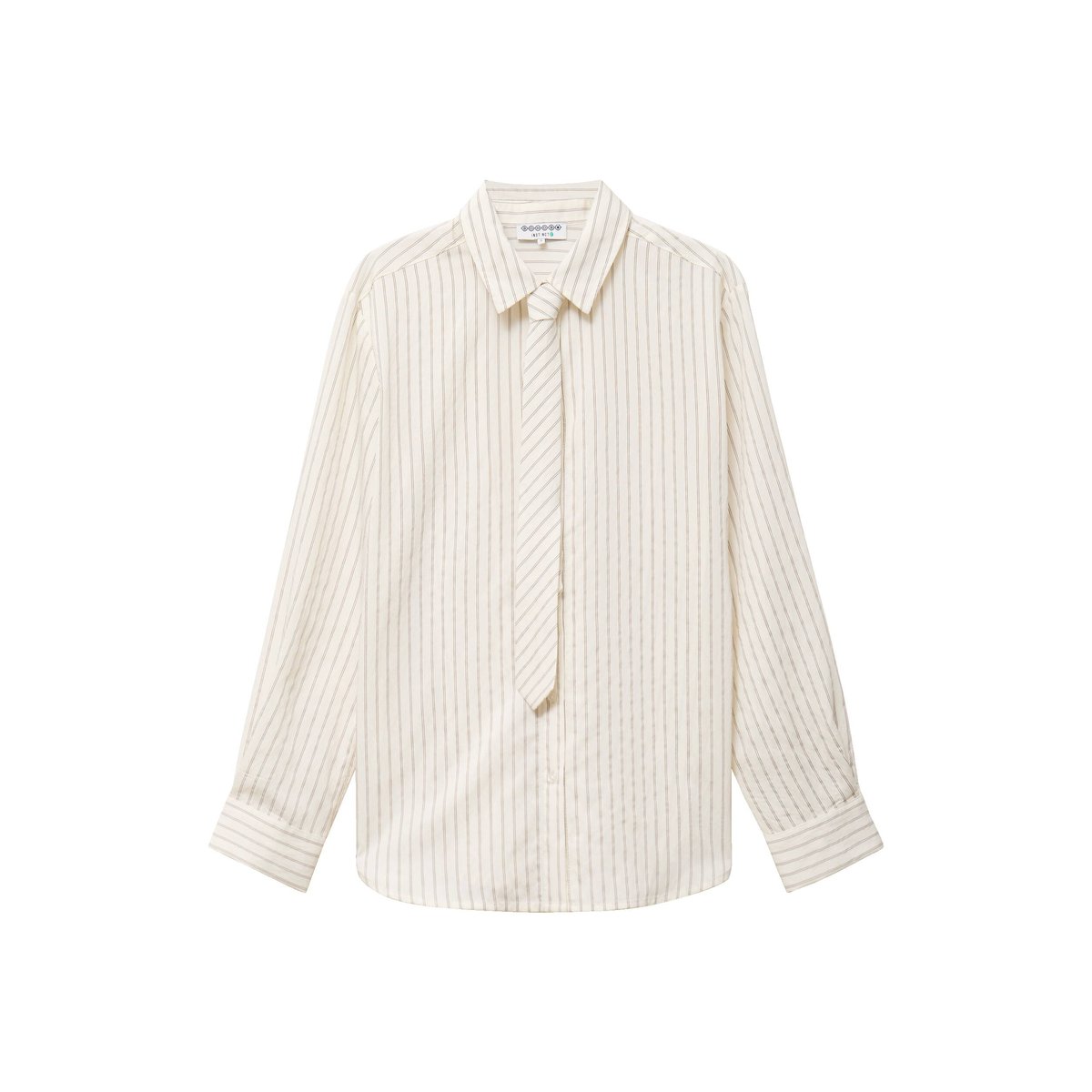 Chemise manches longues col américain blanc, BONOBO