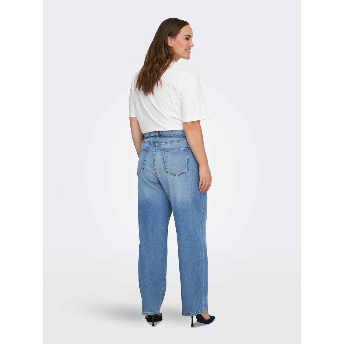 Jean Coupe Droite medium blue denim, ONLY CARMAKOMA