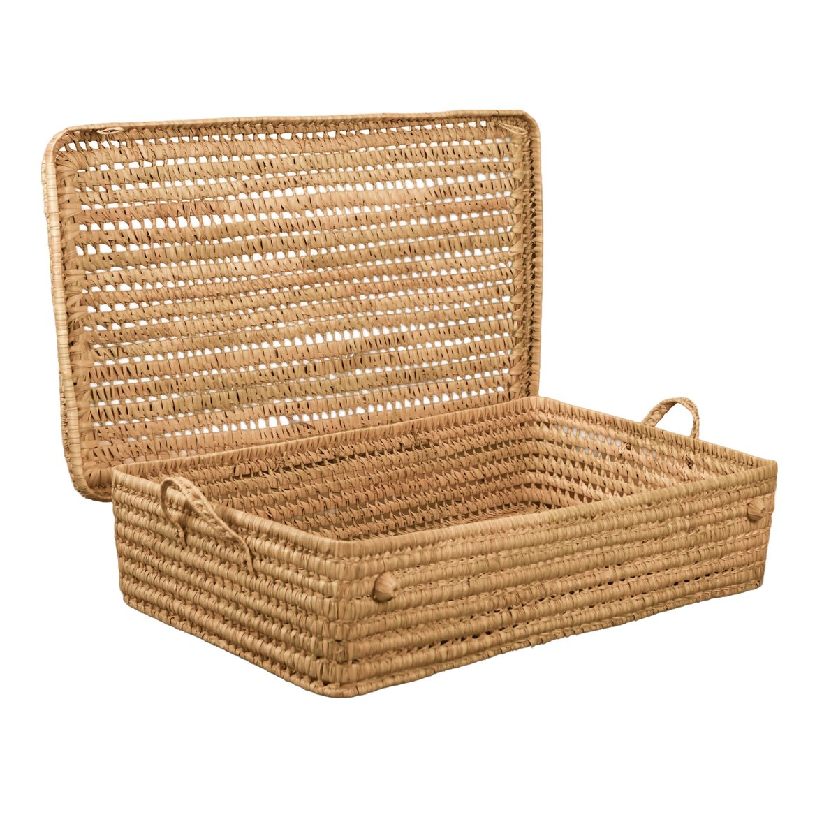 Malle plate dessous de lit -  LOJI naturel, HOME MAISON