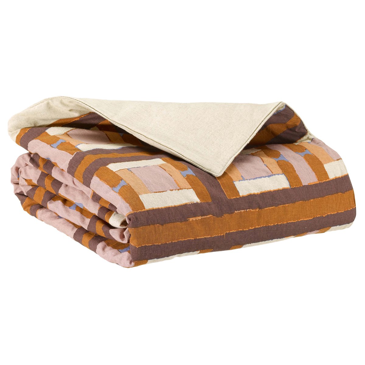 Édredon imprimé Lumière Libre cuivre, EDEN