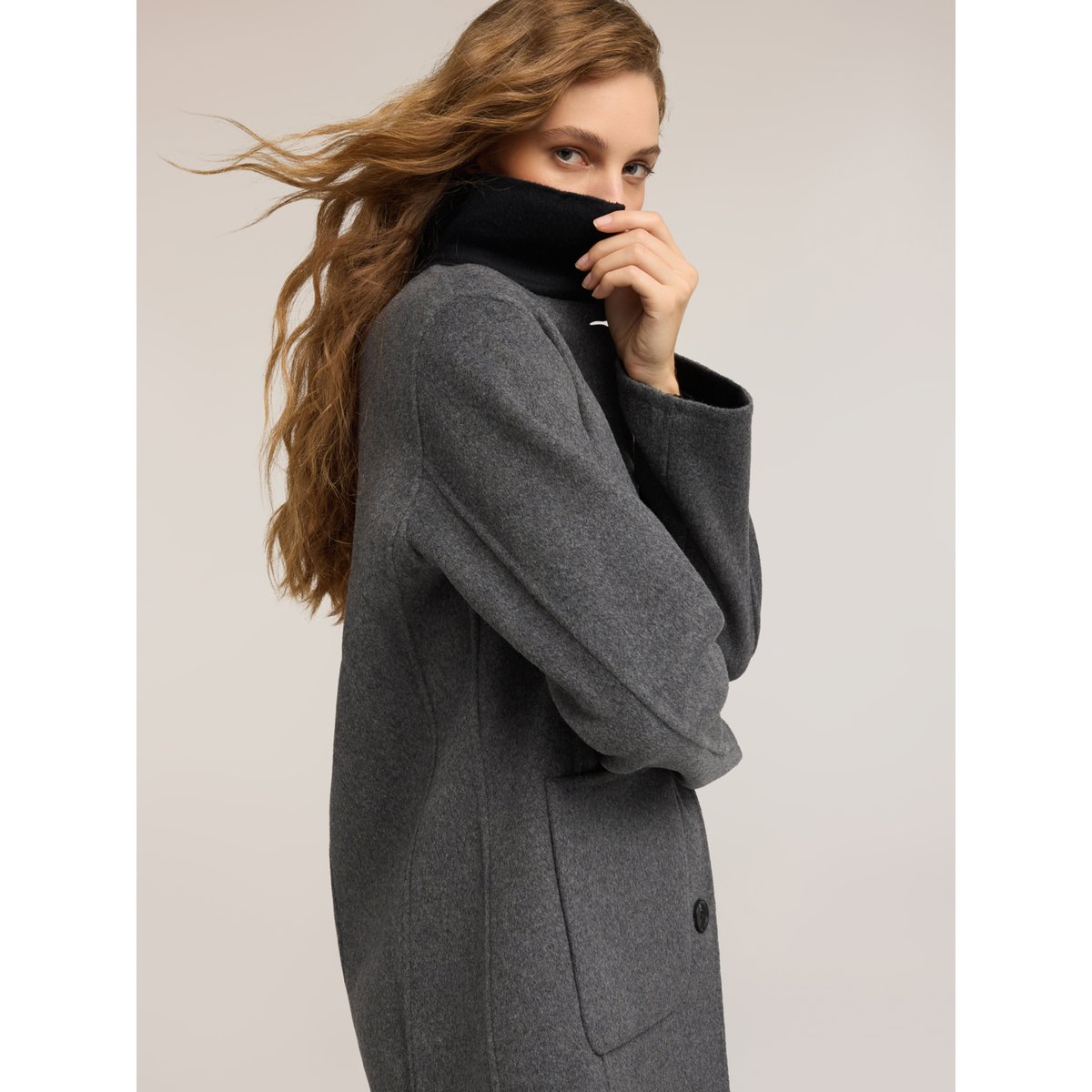 Manteau réversible gris, MOTIVI