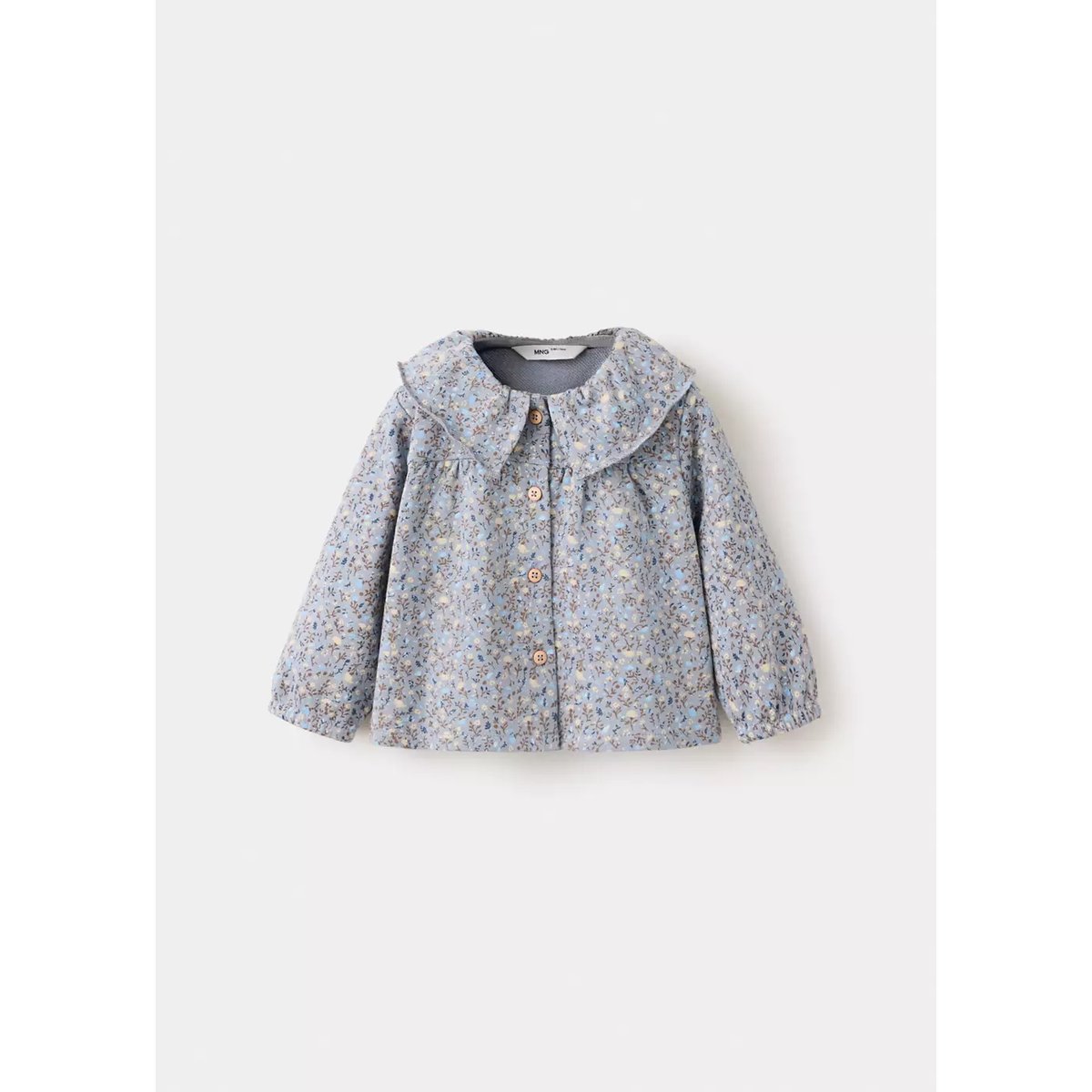 Sweat-shirt imprimé à fleurs bleu, MANGO BABY