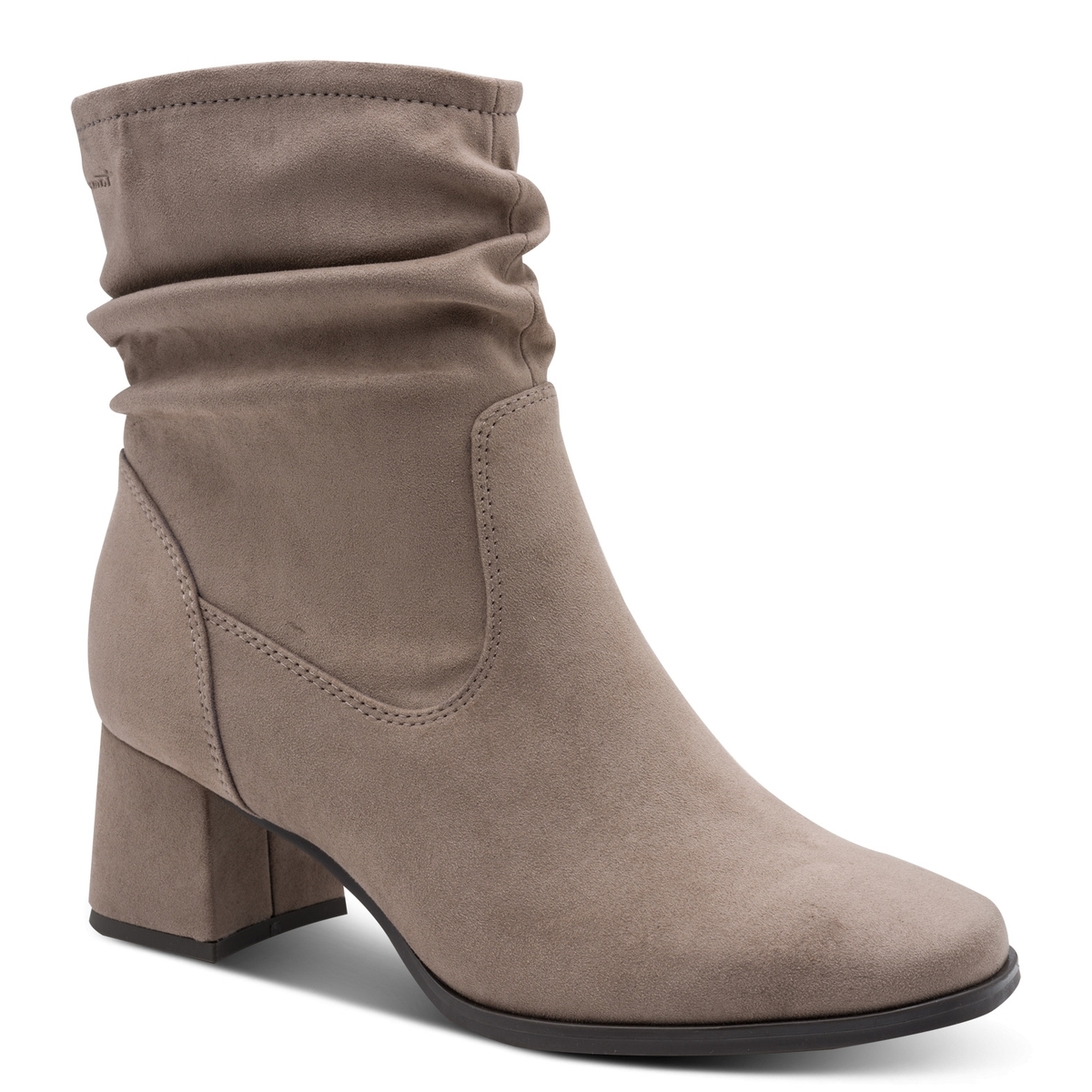 Bottine talon bloc gris, TAMARIS