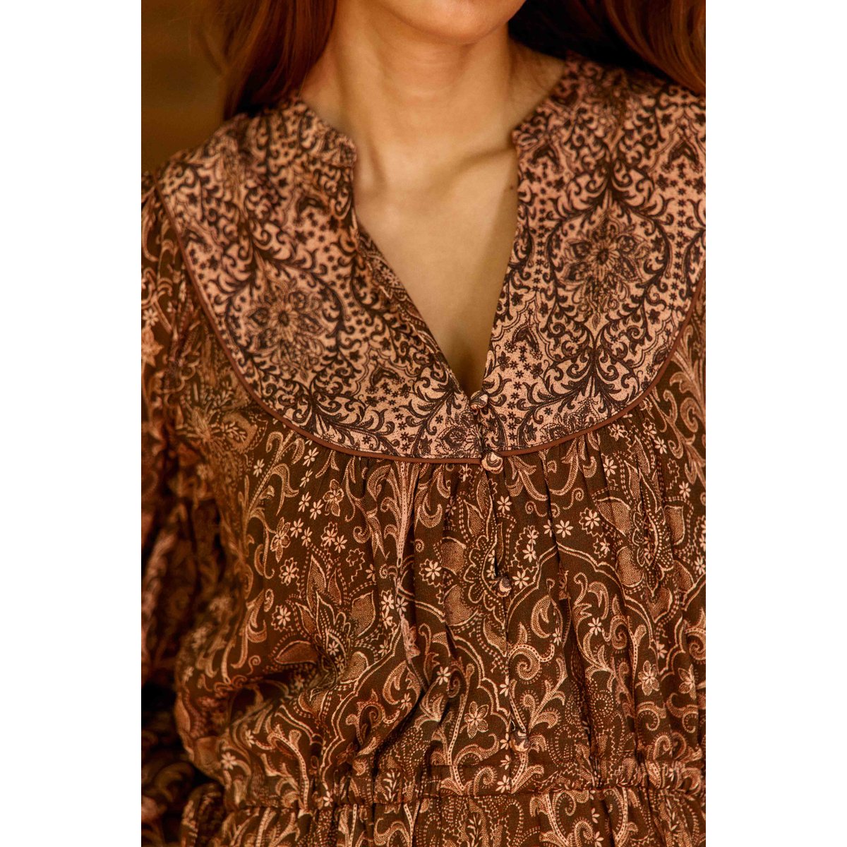 ROBE imprimé cachemire REGUY 16-boho, LA PETITE ETOILE