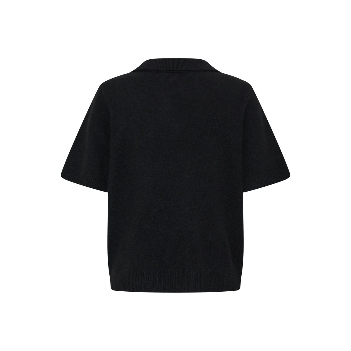 Pull en maille manches longues noir black, ICHI