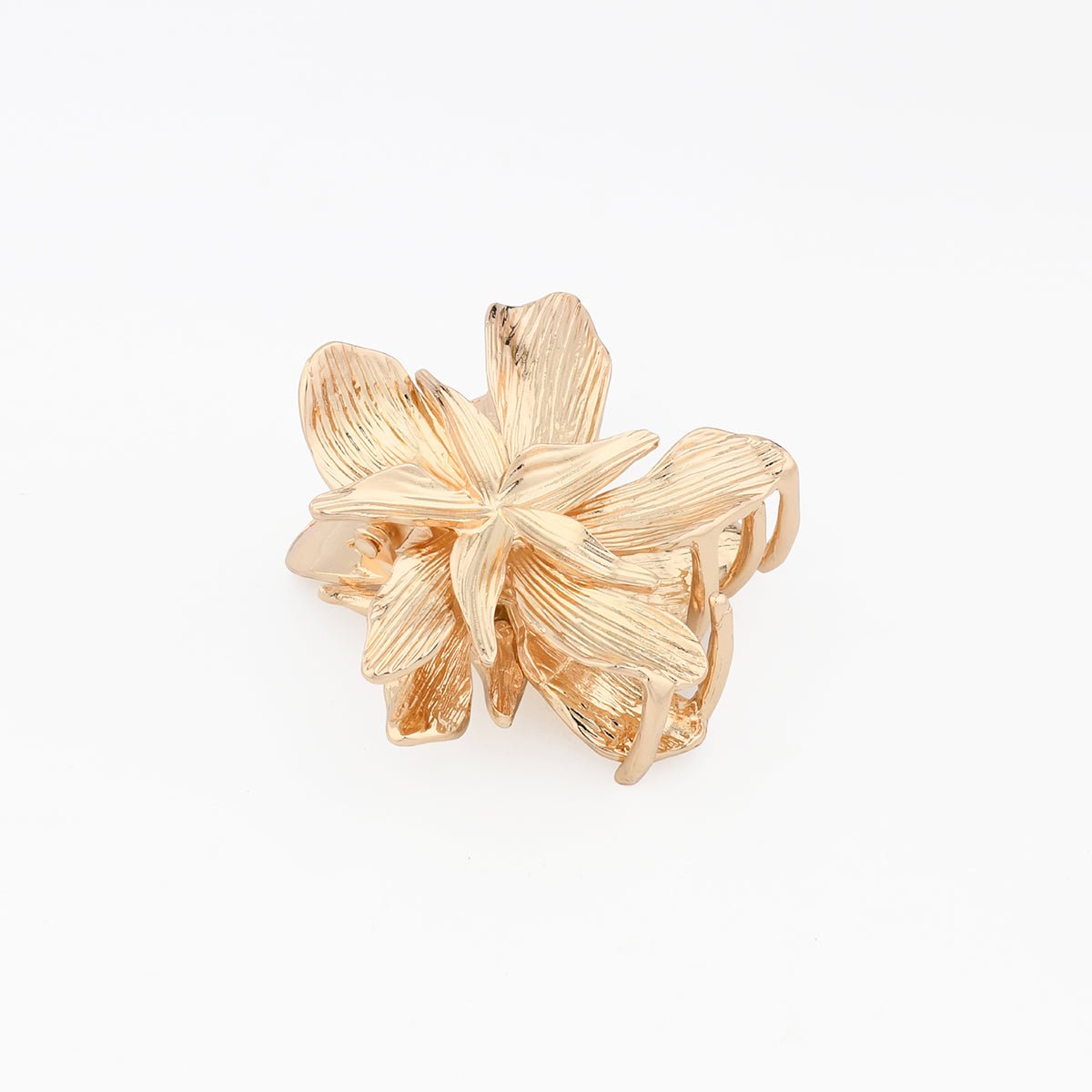 Pince à cheveux fleur dorée doré, BALABOOSTE