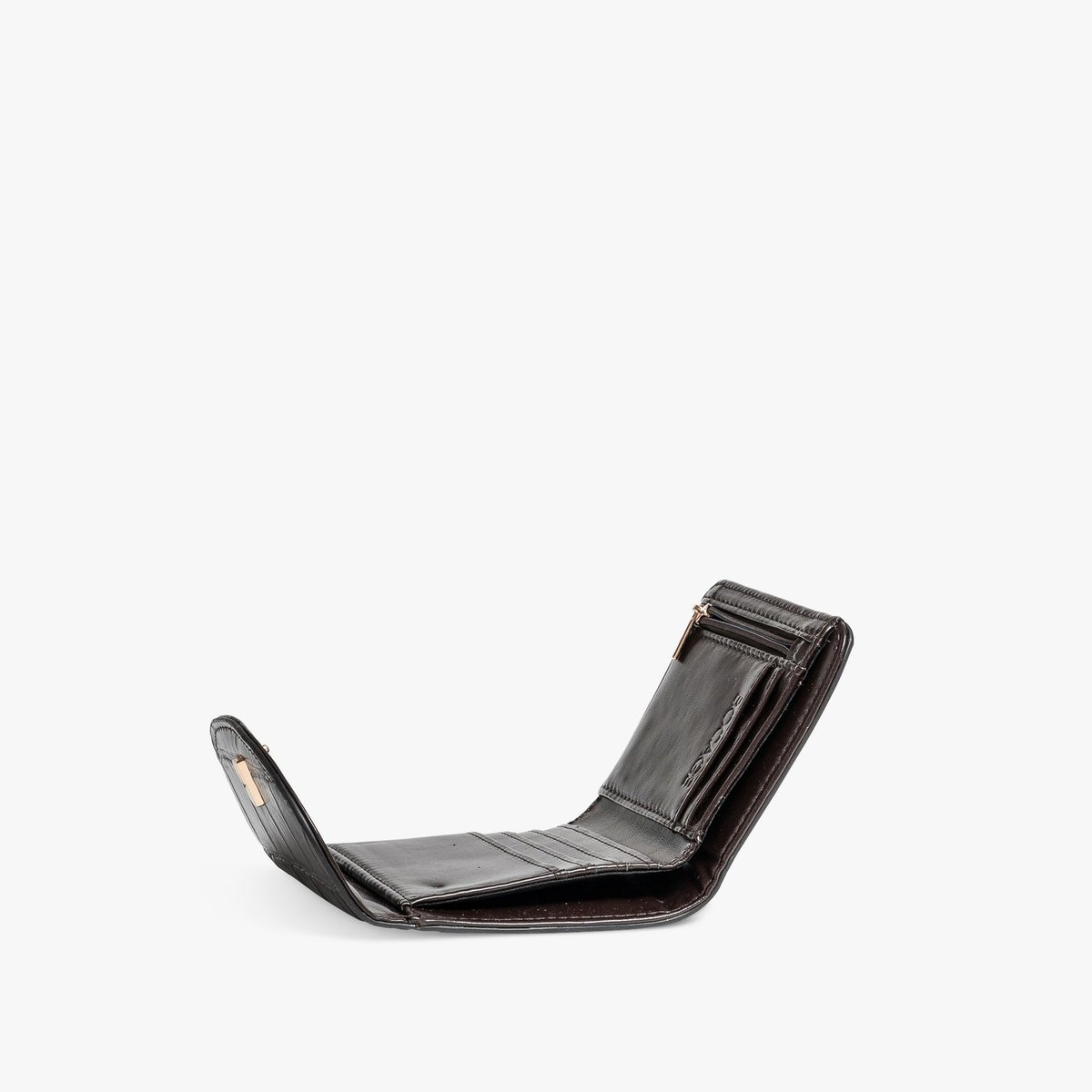 Portefeuille YVONNE porte cartes marron fonce, BOCAGE