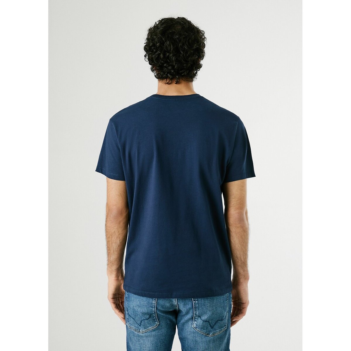 T-shirt col rond Eggo bleu marine, PEPE JEANS
