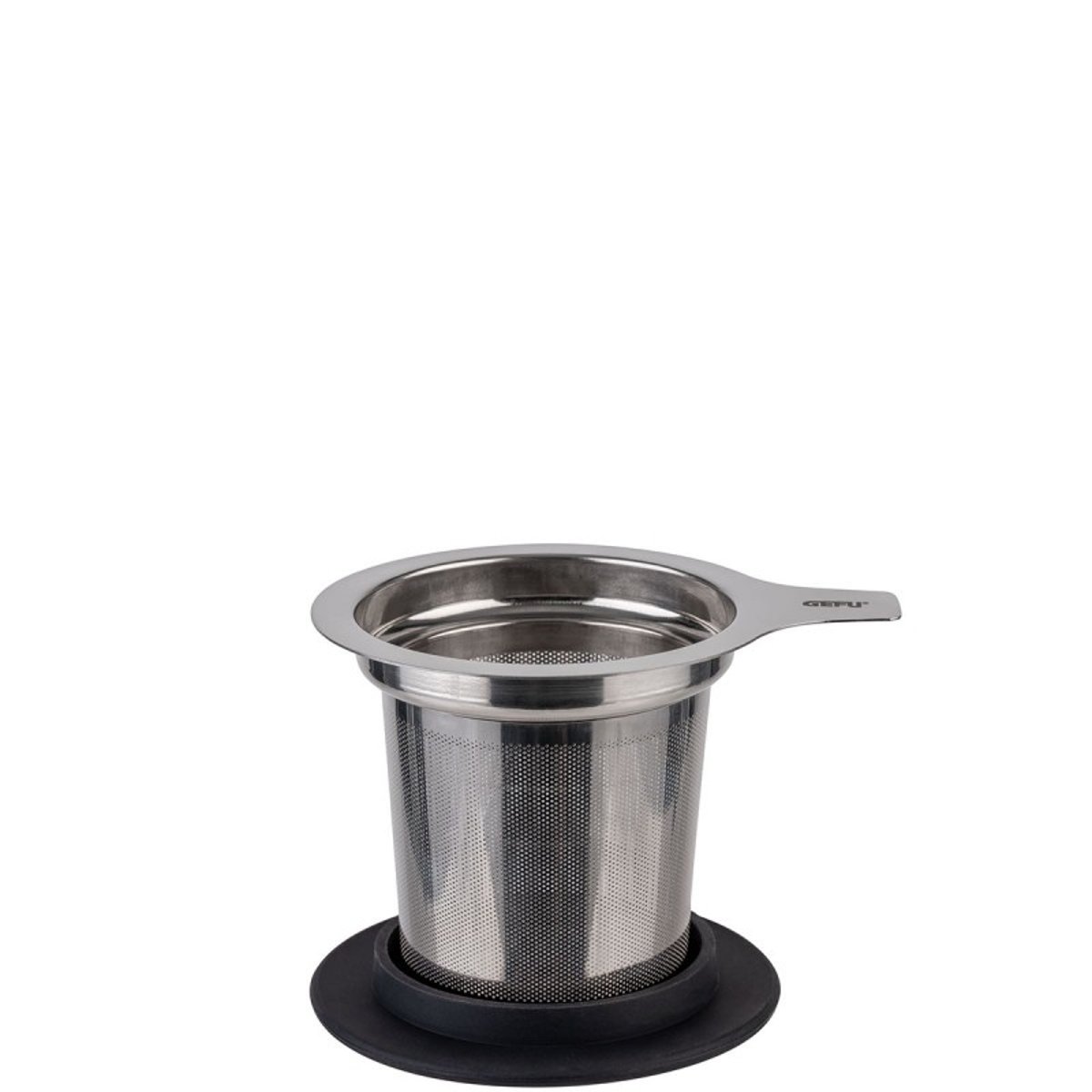 Tasse à thé avec filtre à thé mira argent, GEFU