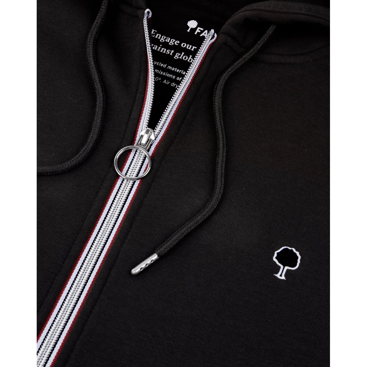 Sweat coton MESNIL noir, FAGUO