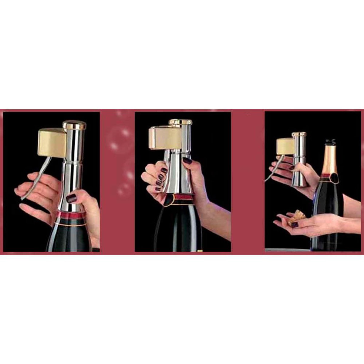 Ouvre bouteille pour Champagne et vins pétillants argent / métallique, DESCORJET
