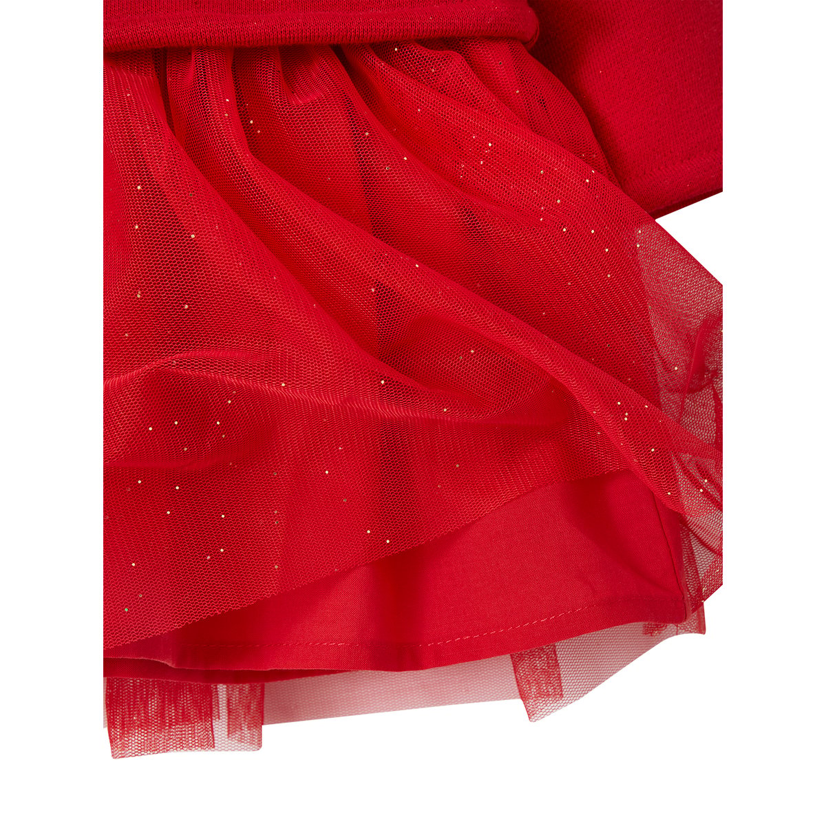 Ensemble Noël bébé : robe, bandeau et collants rouge, VERTBAUDET