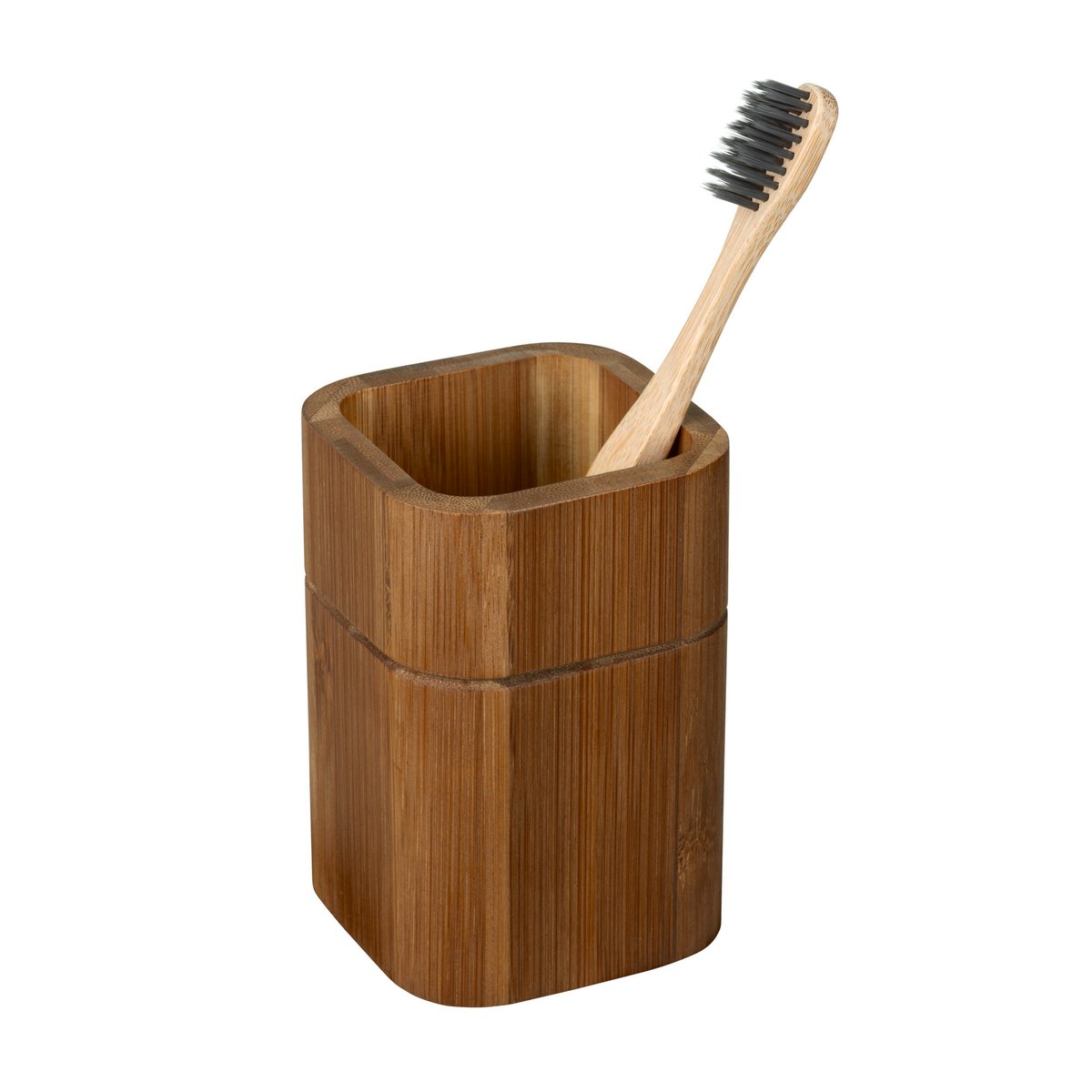 Set accessoires salle de bain en bambou SERRO marron, WENKO