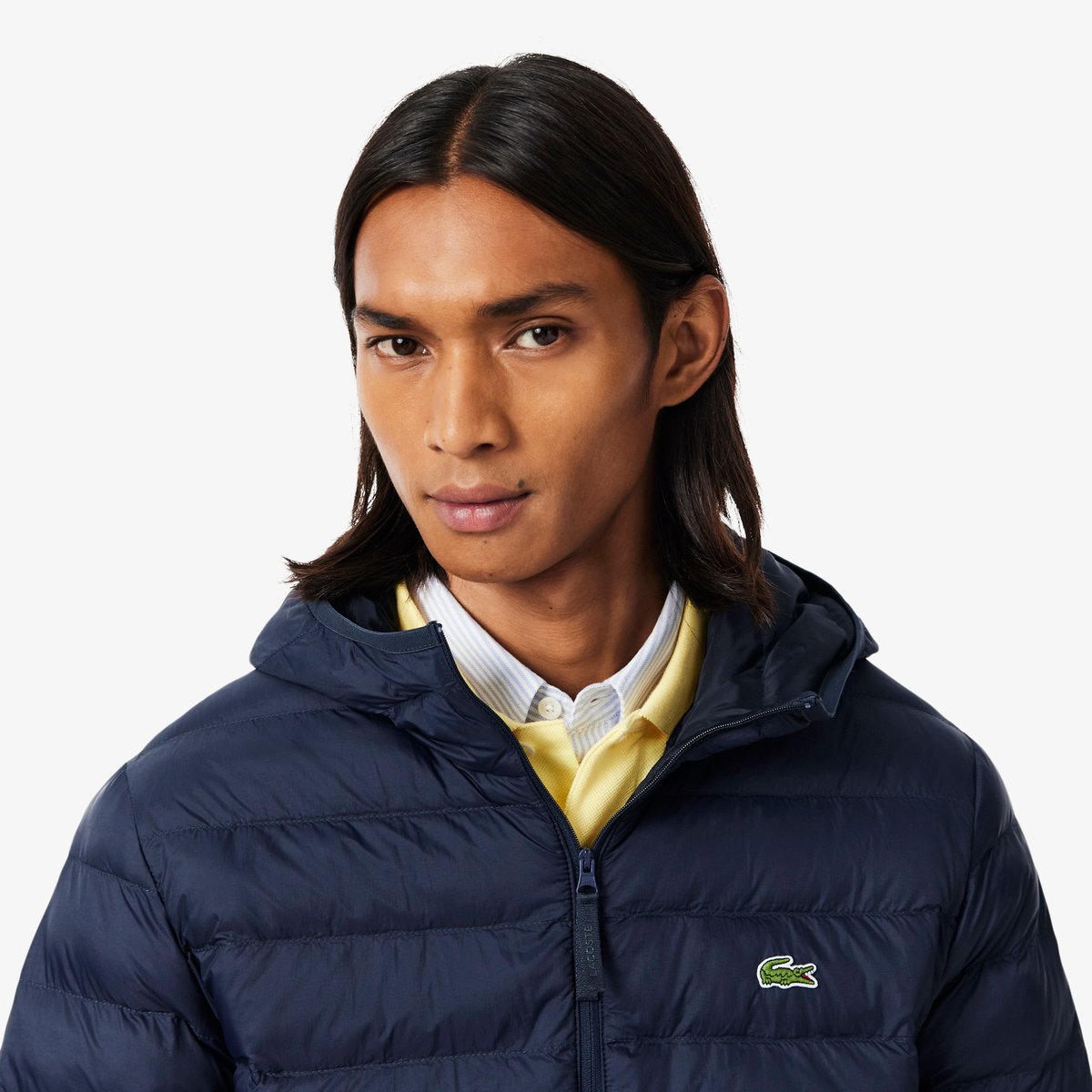 Doudoune déperlante coupe-vent bleu-hde, LACOSTE