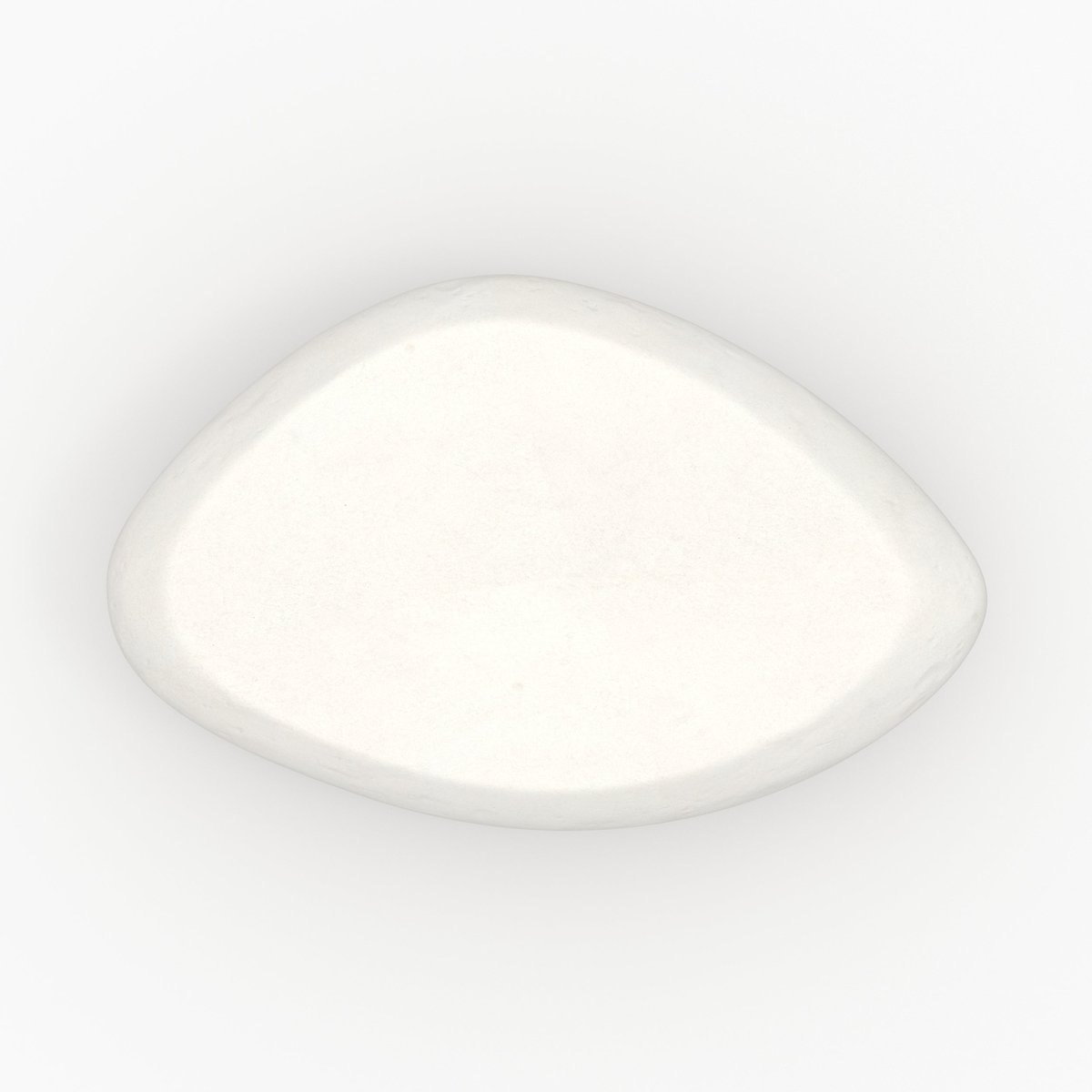 Table basse ovale en béton 105 cm - MAUI blanc, MAISON PAVANE