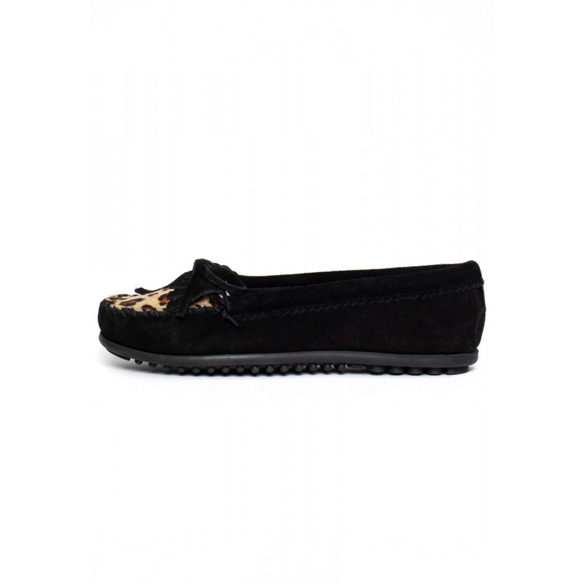 Mocassins  LEOPARD KILTY noir, MINNETONKA