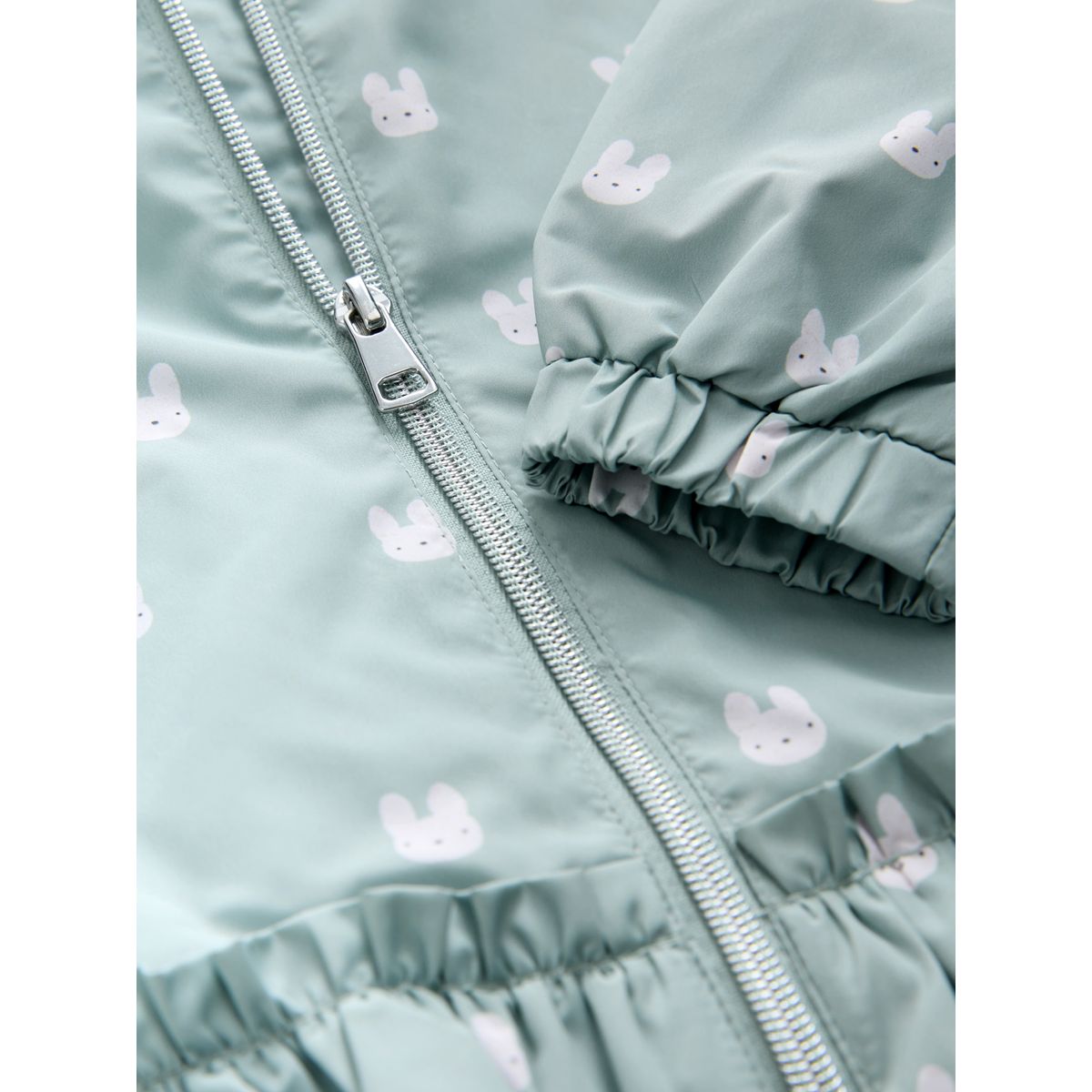 Anorak imperméable à ourlet volants lapin sage, NEXT
