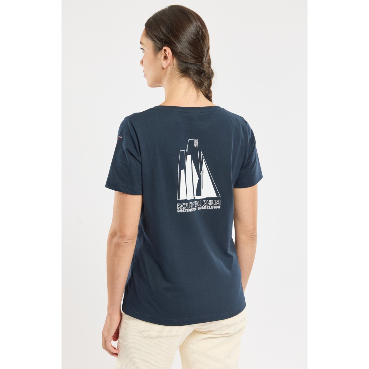 T-shirt sérigraphié en ROUTE DU RHUM décli-rich navy, ARMOR-LUX
