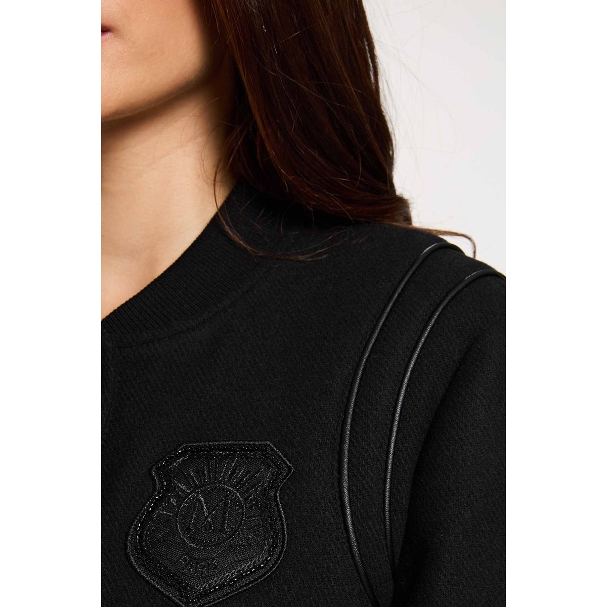 Blouson manches longues noir, MORGAN