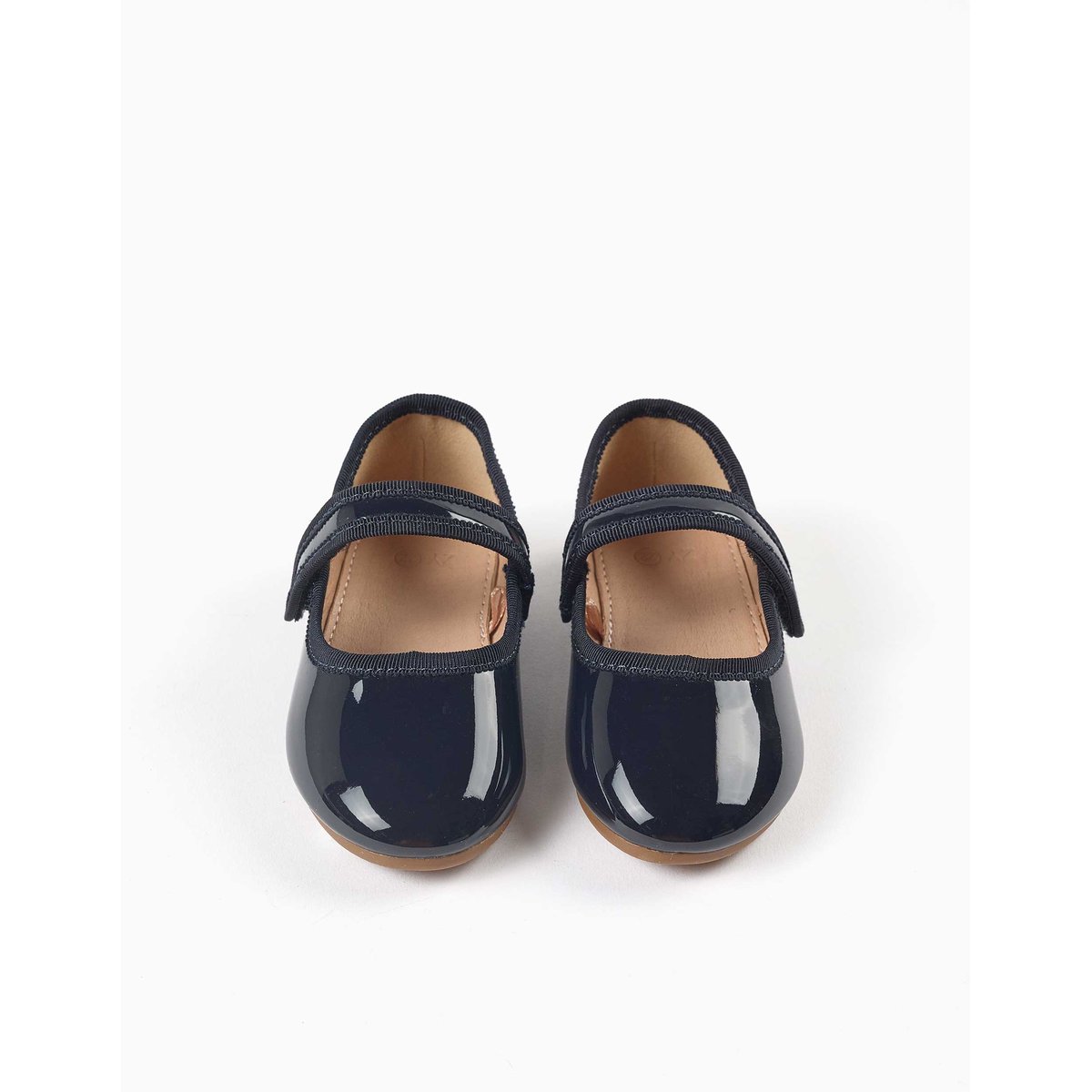 Babies vernies avec fermeture à scratch bleu, ZIPPY