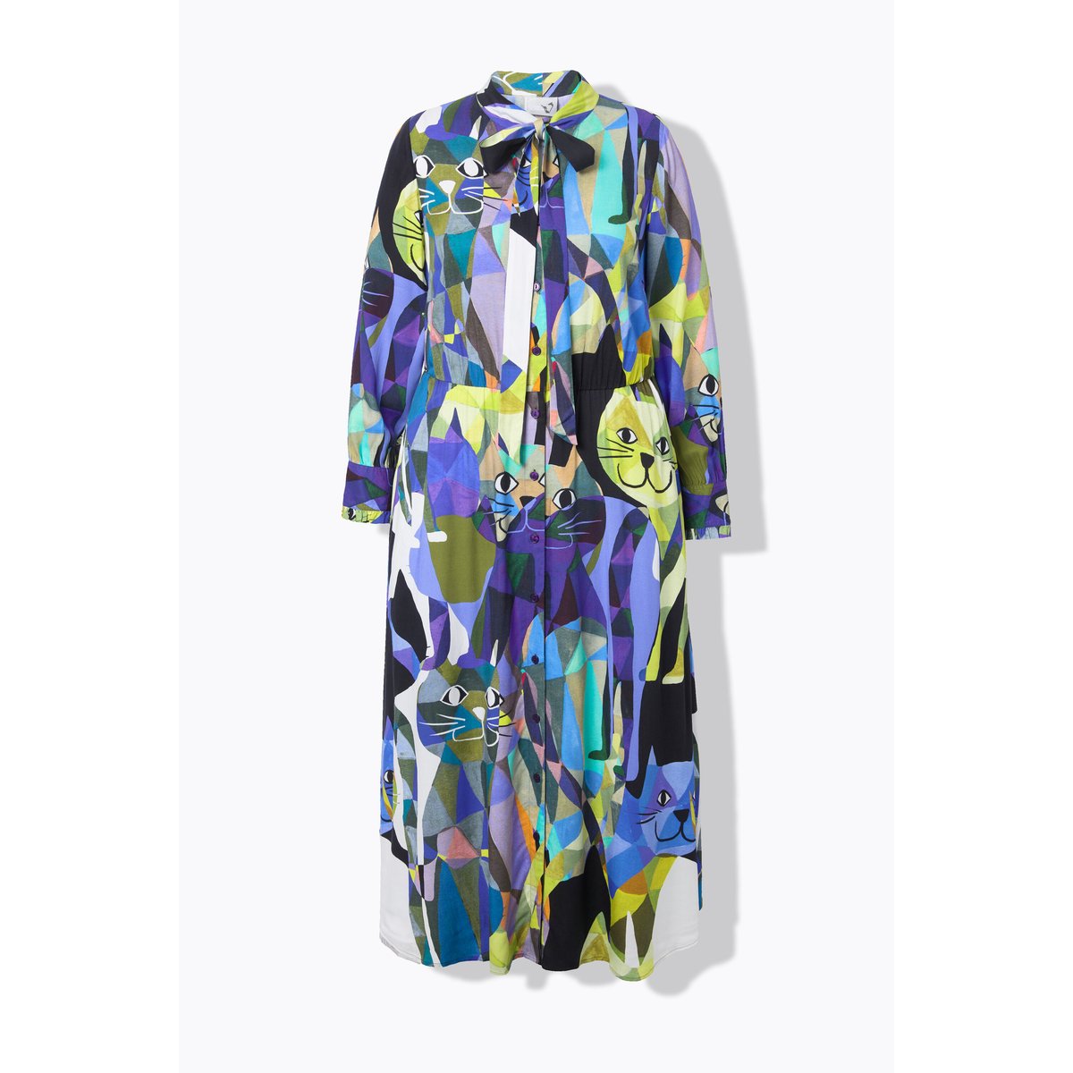 Robe maxi à manches longues violet, ULLA POPKEN