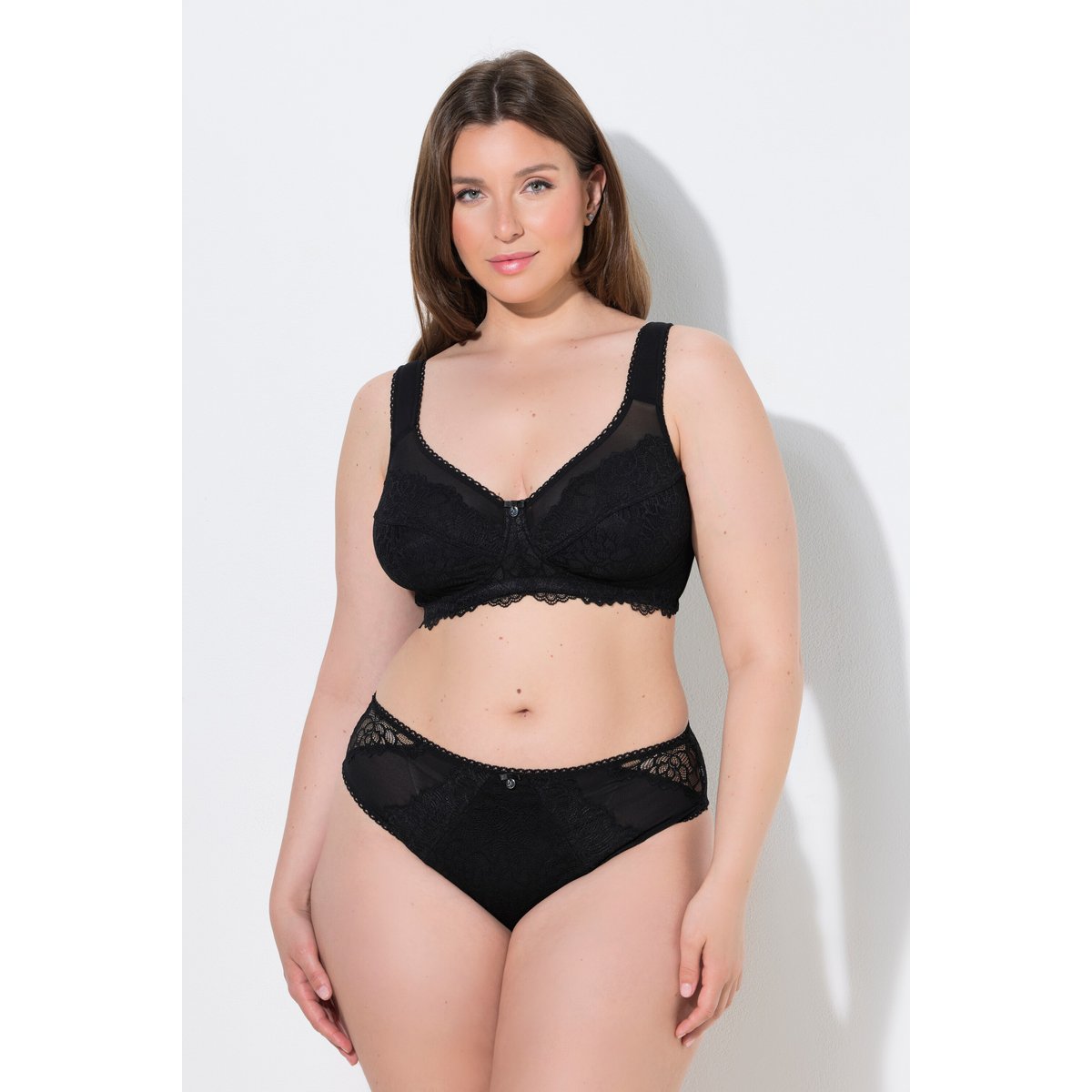 Soutien-gorge confortable sans armatures noir, ULLA POPKEN