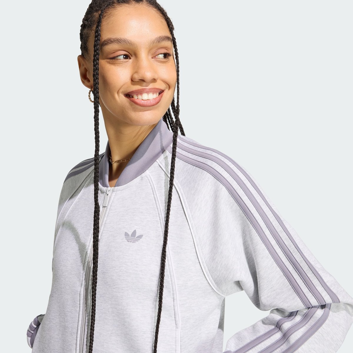 Veste De Survêtement Veste De Survêtement light grey heather / slate, adidas Originals