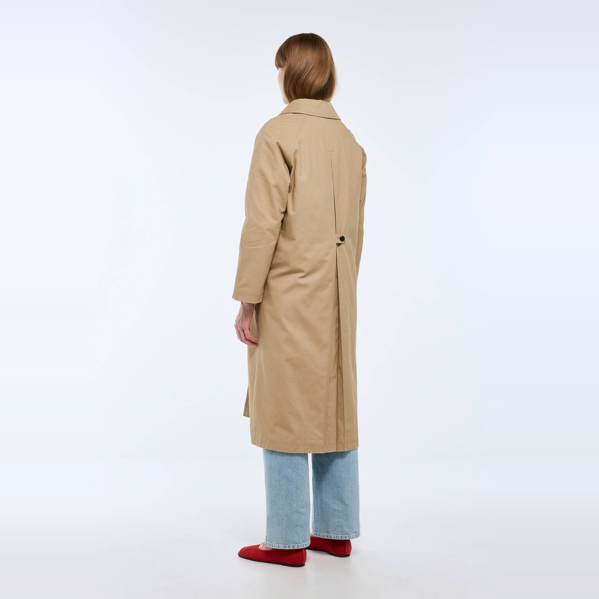 Trench long en coton avec doublure matelassée amovible etoffe, MONOPRIX