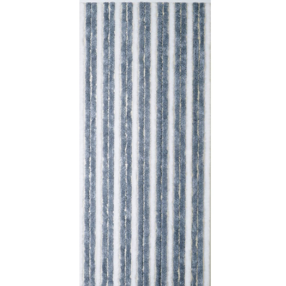 Rideau de porte en chenille bicolore gris clair, HOME MAISON
