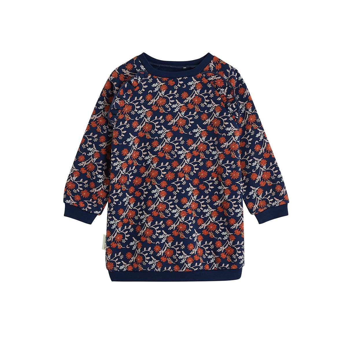Robe enfant en molleton Ollie bleu, PETIT BEGUIN