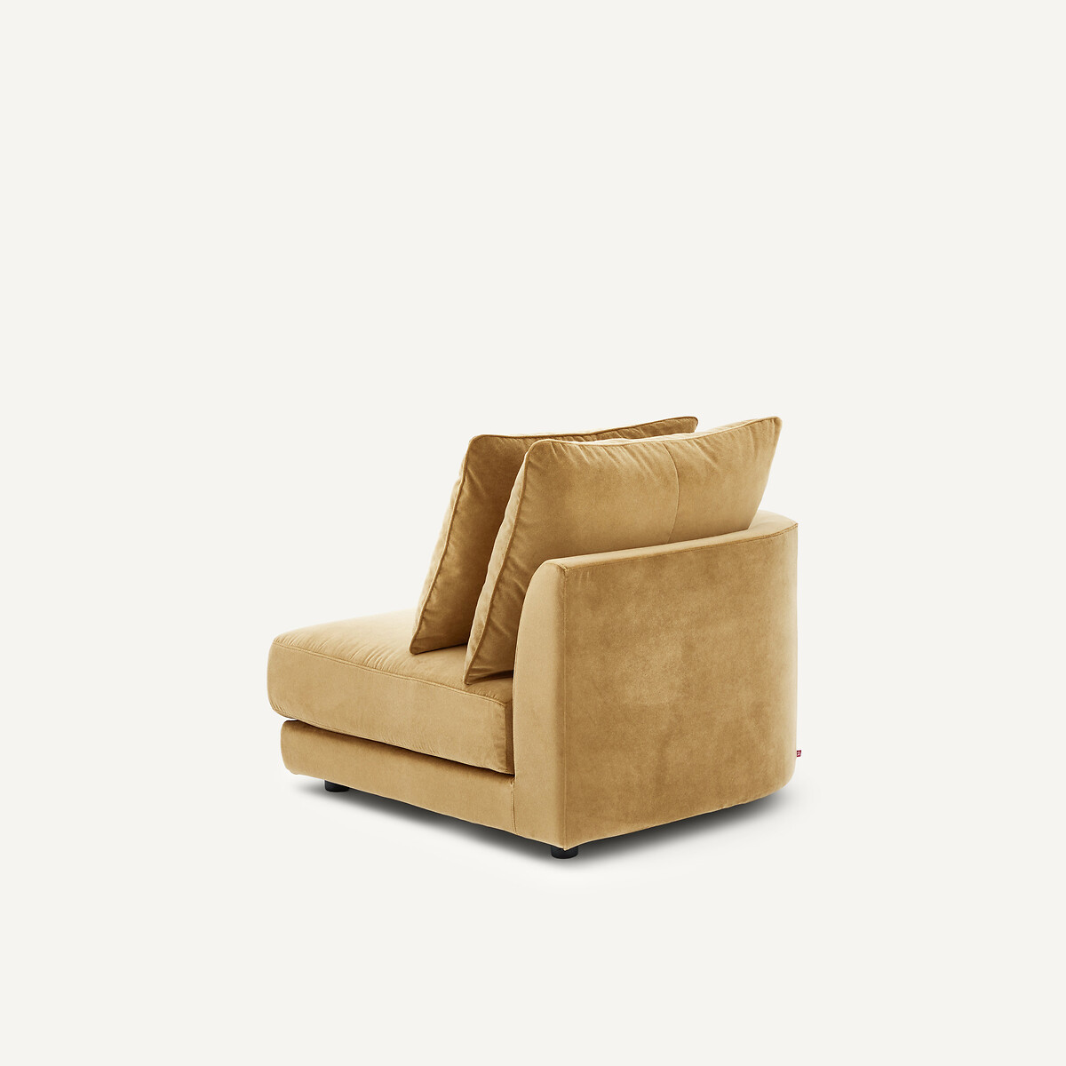 Linkes Sofa-Halbmodul, modular, aus Leinenvelours, TIBERIO karamell, AM.PM