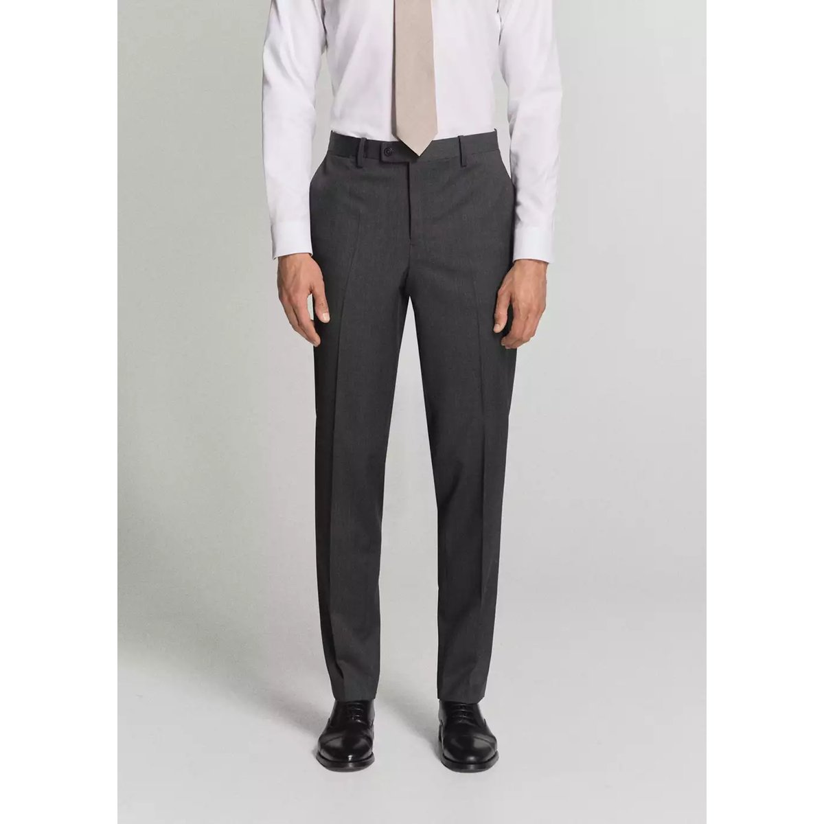 Pantalon costume Turín 100 % laine gris, MANGO MAN