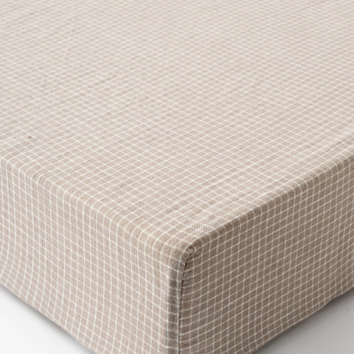 Drap housse, 100% lin, Exclusivité web naturel, MONOPRIX