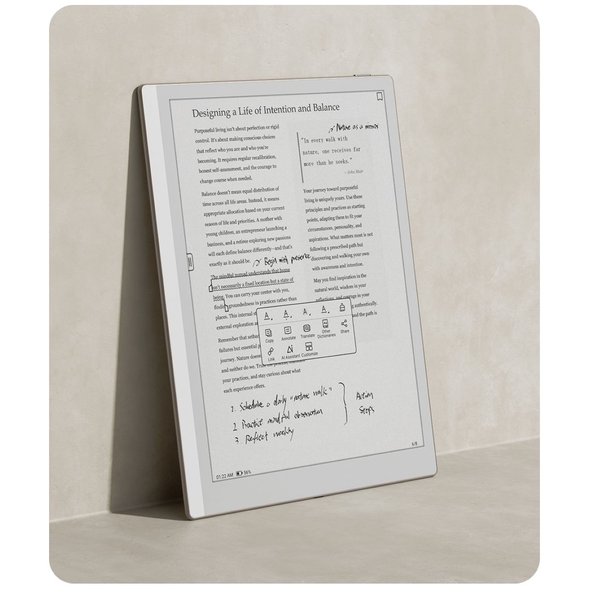 Liseuse eBook Go 10.3 2e gen couleur unique, BOOX