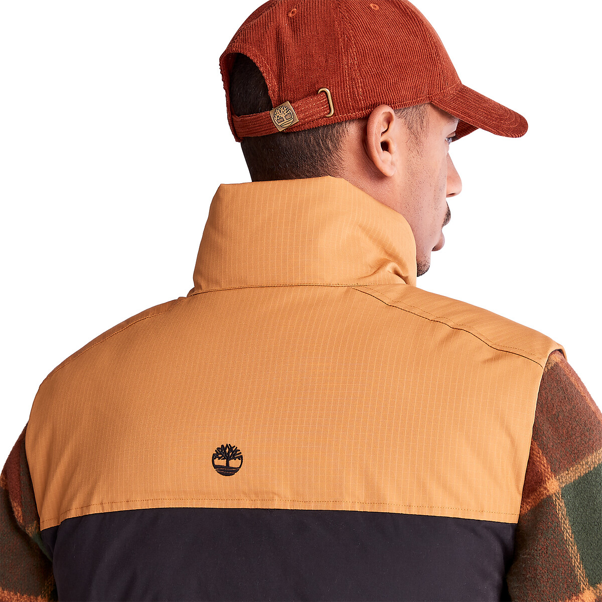 Two-Tone Padded Gilet in Cotton Mix black, TIMBERLAND