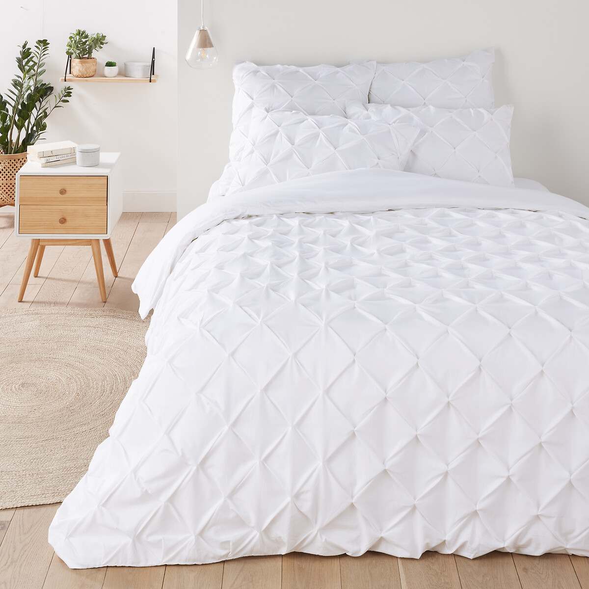 Taie d'oreiller polycoton, Becado blanc, LA REDOUTE INTERIEURS