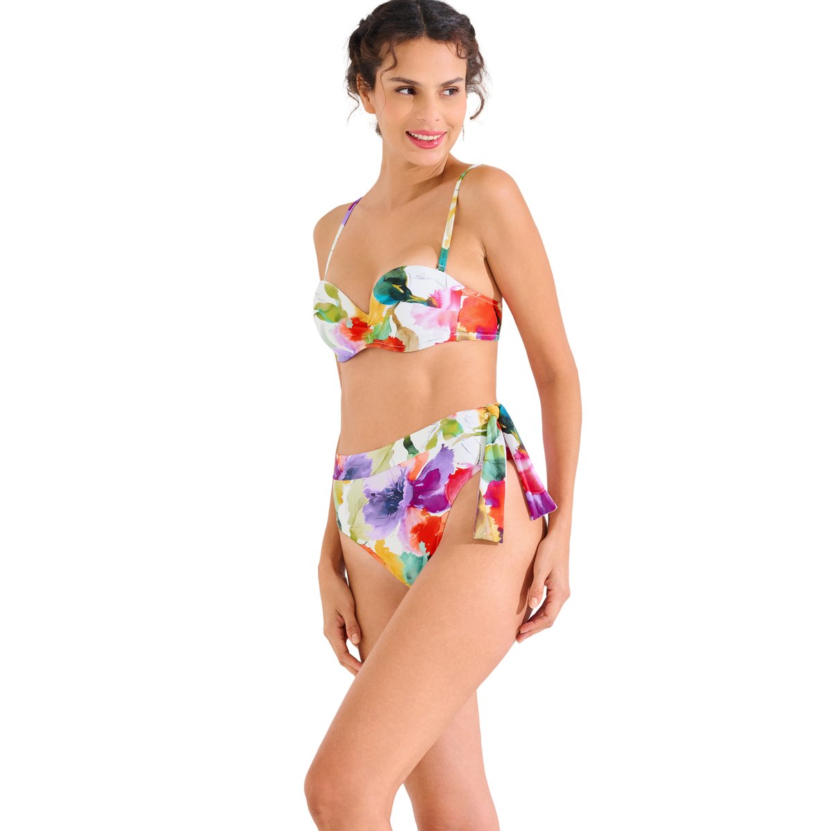 Haut maillot de bain bandeau balconnet préformé ROMA blanc, LISCA