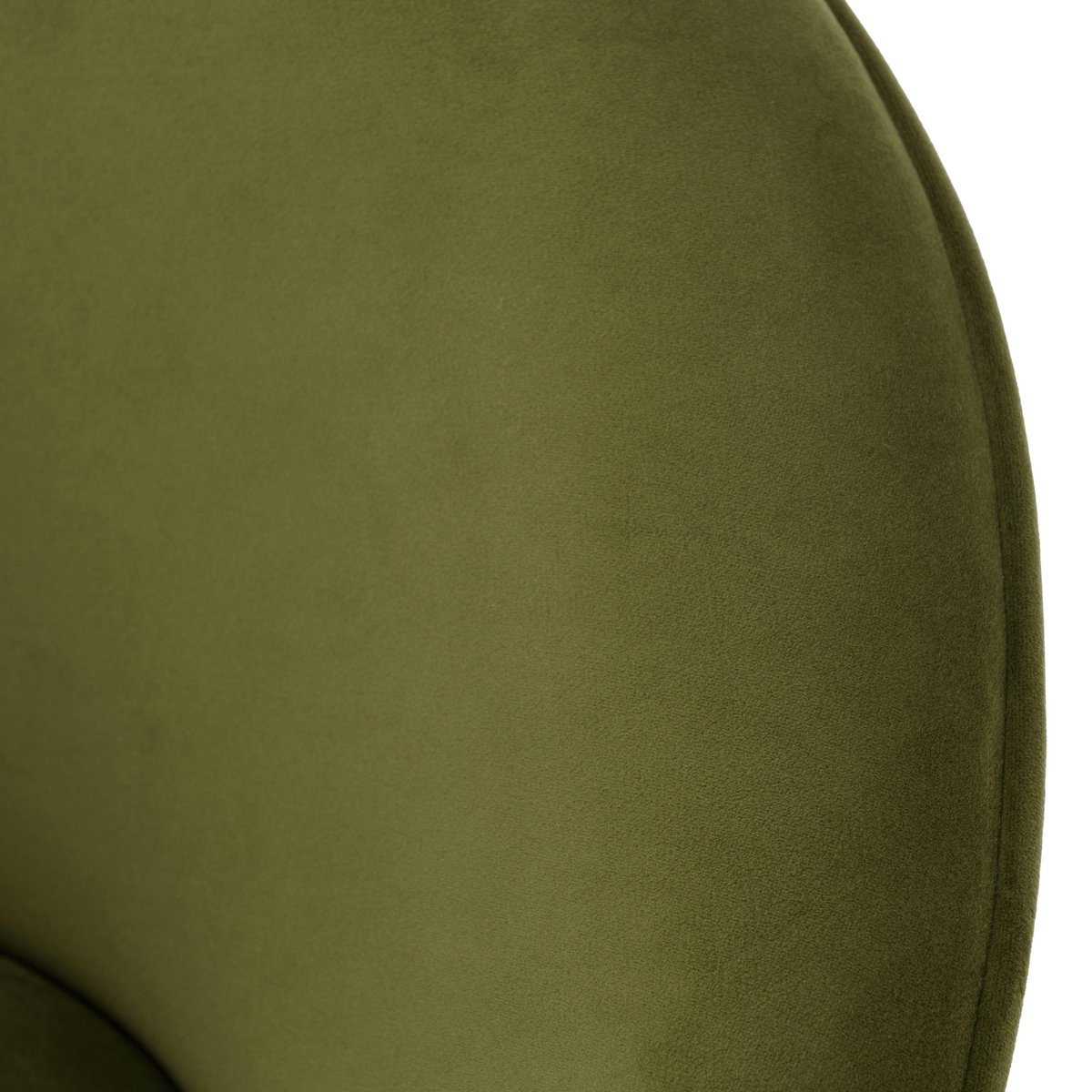 Fauteuil de salon rond velours vert olive TIM vert, PIER IMPORT