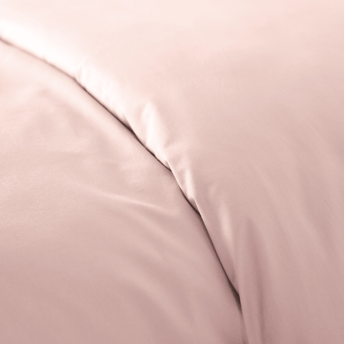 Housse de couette en percale de coton, 80 fils, Scenario rose poudré, LA REDOUTE INTERIEURS