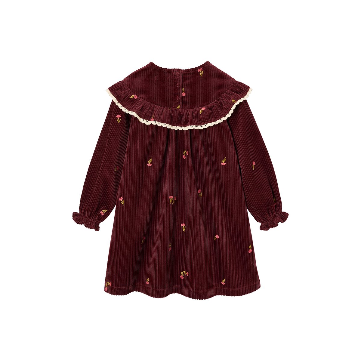 Robe manches longues prune, VERTBAUDET