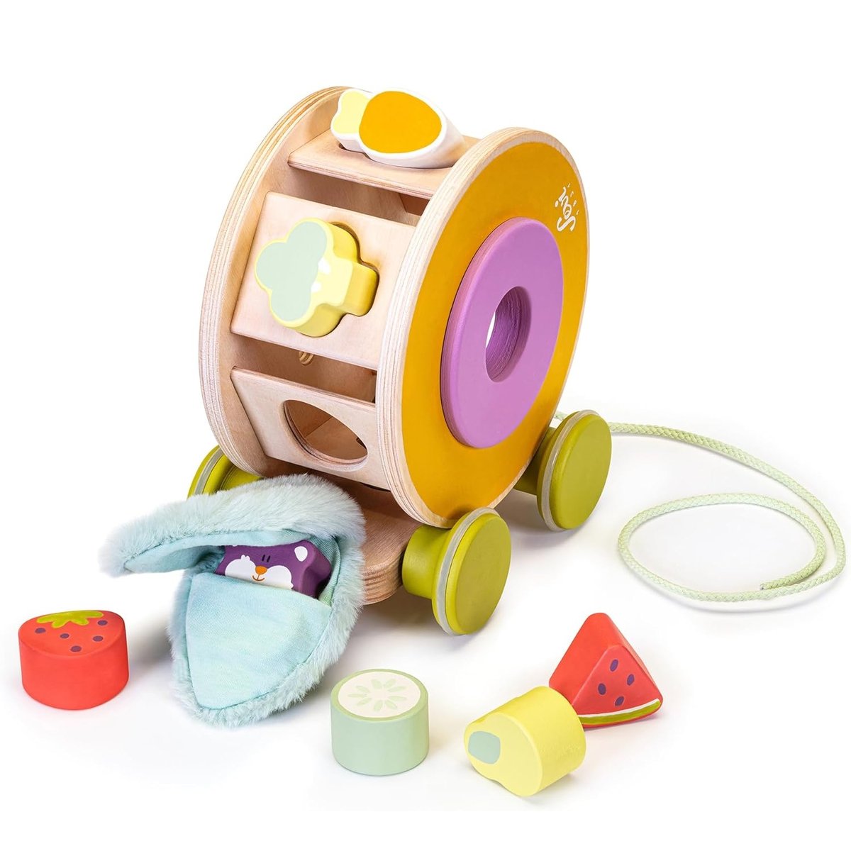 Jouet à trainer Hamster beige, SEVI