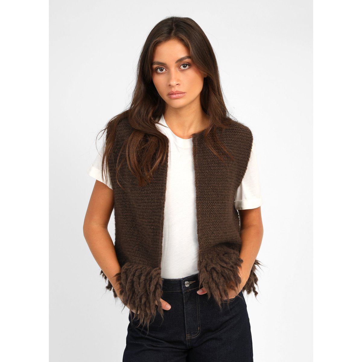 Gilet LESHERPA marron, AN'GE